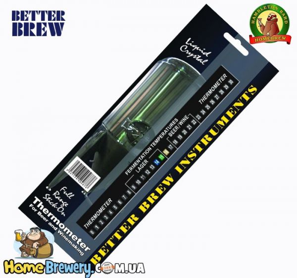 Термометр самоклеющийся Full Range LCD Thermometer Better Brew