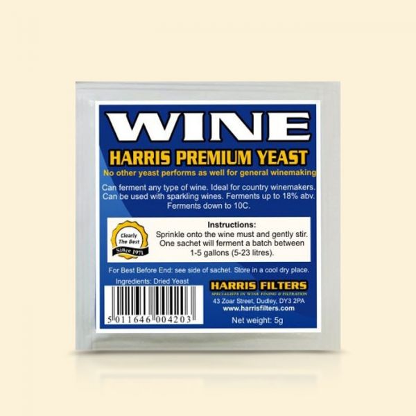 Универсальные винные дрожжи Harris Premium Wine Yeast