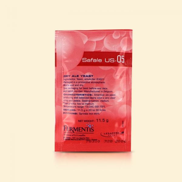 Пивные элевые дрожжи Fermentis Safale US-05