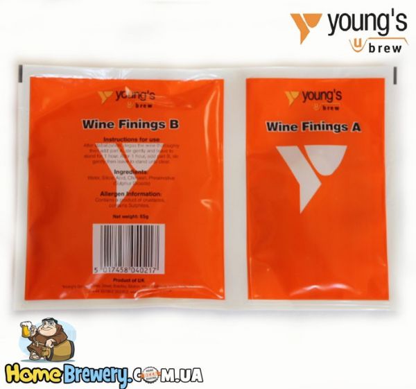 Средство для осветления вина Young's Wine Finings