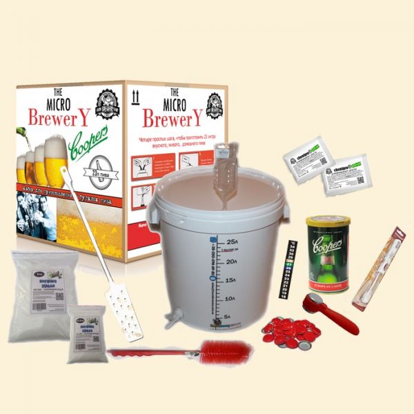 Домашняя мини-пивоварня Coopers STANDART 2 на 23л пива