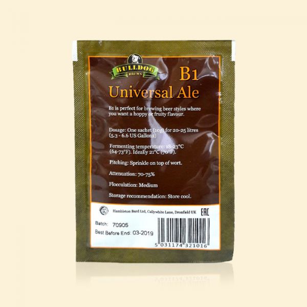 Крафтовые пивные дрожжи Bulldog B1 Universal Ale