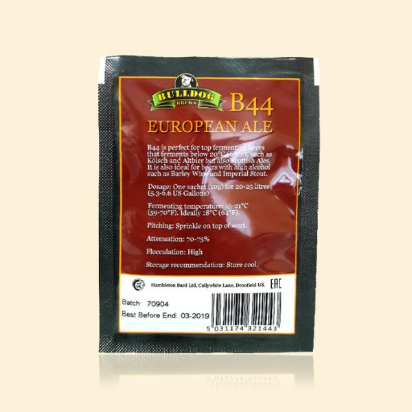 Крафтовые пивные дрожжи Bulldog B44 European Ale