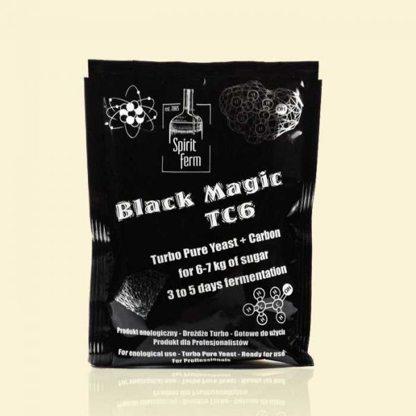 Дрожжи с активированным углем SpiritFerm Black Magic TC6