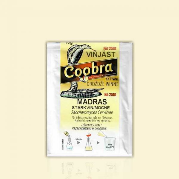 Дрожжи для крепких красных вин в стиле Мадера Coobra MADRAS