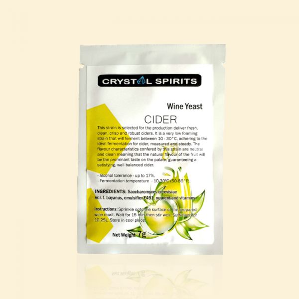 Дрожжи для яблочного и грушевого сидра Crystal Spirits CIDER Yeast