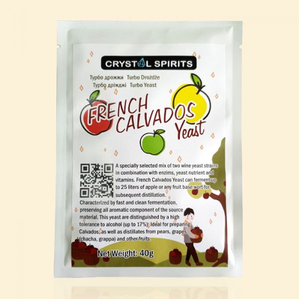 Дрожжи для кальвадоса Crystal Spirits FRENCH CALVADOS YEAST 40г